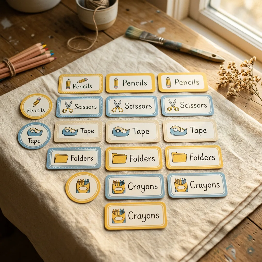 Classroom Supply Labels